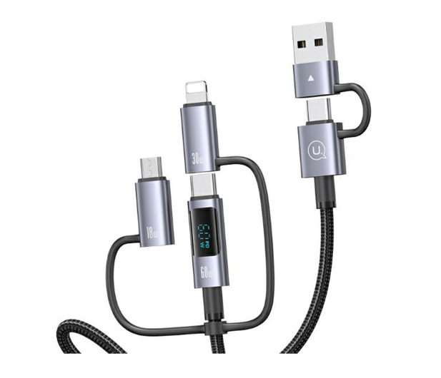 USAMS Kabel 6w1 Fast charging 60W 2m Aluminuim - 1569121 - zdjęcie 3